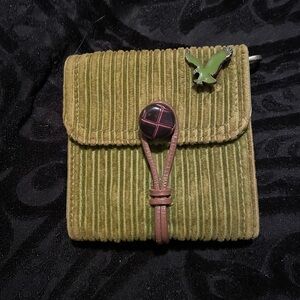 American Eagle Outfitters Green Striped Pouch
